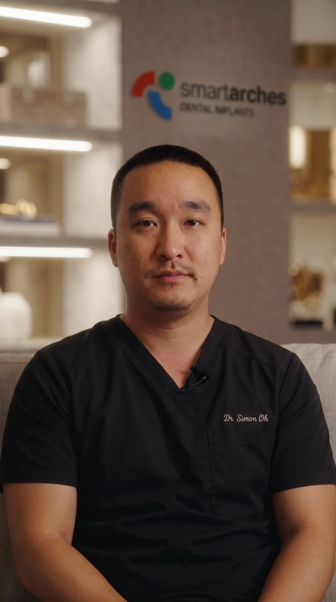 Dr. Oh rendered at a front office